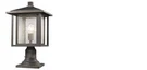 (1) Light Outdoor Z-lite 554PHB-554PM-ORB Pier Mounted Fixture. Fixed Price $141.97.