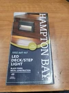 Hampton Bay JAO2601LL 49 Lumen 5.5" Low Voltage Black Integrated Led Deck Light. Fixed Price $21.99.