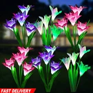 Solar Lily Flower Lights Outdoor Garden Yard Stake Led Color Changing Decor Lamp. Fixed Price $57.90.