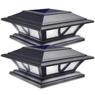 Siedinlar Solar Post Lights Outdoor 2 Modes Led Deck Fence Cap Pack, Black. Fixed Price $28.88.