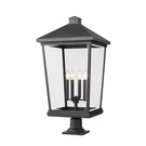 Z-lite Beacon 4 Light 33" Outdoor Pier Mount, Black 568PHXXLR-533PM-BK. Fixed Price $1244.00.