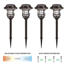 Home Zone Security ELI1622G Bronze Solar Led Lights - 4 Pack. Fixed Price $88.60.