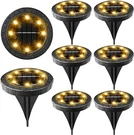 Solar Powered Ground Lights PACK,IP68 Waterproof Outdoor Led Disk For. Fixed Price $34.99.