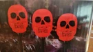 Gemmy Spooky Moods Led Lightshow Red Skull Pathway Stakes Set Of 3 New. Fixed Price $34.99.