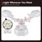 Orein Motion Sensor Flood Lights, 450 Dimmable, OL3600140 - White (hardwired). Fixed Price $32.03.