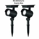 Mainstays Solar Powered Black Led Landscape Spot Light, 60 Lumens (2 Count) New. Fixed Price $23.30.