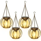 Solar Lanterns Outdoor 4 Pack Upgraded Bronze Metal Hanging Lights TLL005 Kooper. Fixed Price $74.99.