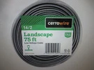 Cerrowire 75 Ft. 14/2 Black Stranded Low-voltage Landscape Lighting. Fixed Price $35.95.