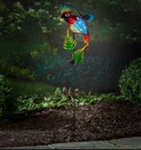 Evergreen Solar Decor - Blue & Red Parrot Garden Stake, Lot Of 2, Nib. Fixed Price $27.49.