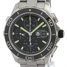 Tag Heuer Aquaracer 500M Chronograph Steel Automatic CAK2111 Polished BF588103. Fixed Price $1340.78.