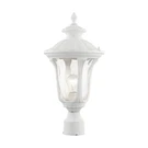 Livex Lighting 7855-13 Oxford 1-LIGHT Outdoor Post Top Light, 9.5" 19", White. Fixed Price $221.68.