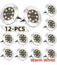 12-PCS Solar In Ground Lights Outdoor Buried Lamp Disk Led Lawn Pathway Garden. Fixed Price $29.69.