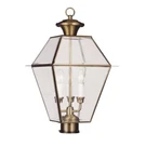 Livex Lighting Westover Outdoor Post Head Antique Brass 2384-01. Fixed Price $499.96.