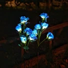 Solar Garden Rose - 2 Pack Realistic Outdoor Flower Lights, Waterproof Le. Fixed Price $35.14.