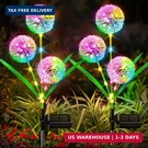 Wdtpro Solar Outdoor Garden Decor, 4 Pack 12 Heads Flower Lights,. Fixed Price $49.48.