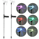 2PCS/SET Unique Dragonfly Solar Led Lawn Light Color Changing Garden Stake. Fixed Price $22.76.