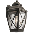 Kichler Tangier Outdoor Wall 1LT 9.5X17", Olde Bronze, Clear Seeded - 49842OZ. Fixed Price $269.97.