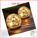 Jkimk Globe Lights Outdoor Waterproof-solar Balls Garden-cracked Glass. Fixed Price $18.22.