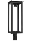 Capital Lighting Hunt 1 Outdoor Post-lantern, Black/clear 934643BK-GL. Fixed Price $297.11.
