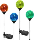Oxyled Solar Globe Lights Outdoor 4 Pack Garden Stake Waterproof Crack.... Fixed Price $73.61.