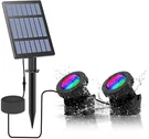 2 1 Solar Pond Underwater Lights Submersible Led Fountain. Fixed Price $35.99.
