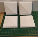 4 - Azek Premium 5" X Pyramid Post Or Fence Caps White Composite. Fixed Price $20.00.
