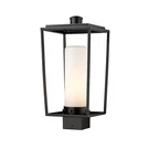 Z-lite Sheridan Light 17" Outdoor Post Mount/square, Black/white 595PHMS-BK. Fixed Price $94.99.