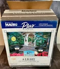 Vtg Malibu Plus Series Low Voltage Profile Flare Outdoor Landscape 8 Light. Fixed Price $88.00.
