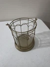 New Hearth & Hand Outdoor Stake Led Lantern Antique Brass Finish. Fixed Price $34.00.
