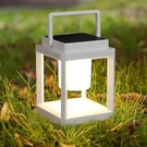 Dakaful Outdoor Table Lamp, Led Lamps For Nightstand, Solar Square (white). Fixed Price $56.95.