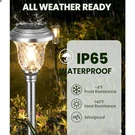 4 Pack Solar-powered Pathway Lights Stunning Multicolor With Touch Control. Fixed Price $38.90.