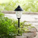 Outdoor Landscape Light Low Voltage Black Led 18" Wavy Clear Glass For Path. Fixed Price $69.99.