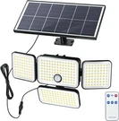 Solar Outdoor Lights 4000MAH Large Battery 2500LM Security With Remote Co. Fixed Price $41.84.