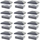 12 Black Copper White 5 X Solar Post Deck Cap Lights Outdoor Fence Lamp Vinyl. Fixed Price $79.95.