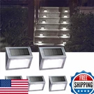 Xlux Solar Deck Steps Stairs Fence Post Lights Outdoor Path Led Lamps 8-PACK. Fixed Price $47.38.