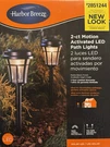 2 Harbor Breeze Motion Activated Solar Led Path Lights - 100 Lumens/matte Black. Fixed Price $32.99.