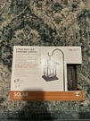 Hampton Bay Black Integrated Led Outdoor Solar Wall Lantern Sconce Light 2 Pack. Fixed Price $41.18.