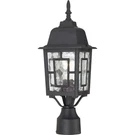 Nuvo Banyan Light 17" Outdoor Post, Clear Water Glass, Text. Black 60-4929. Fixed Price $63.99.