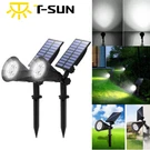 2PCS Solar Led Spotlight Cold Garden Outdoor Lawn Landscape Path Wall Lamp. Fixed Price $35.99.