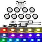 Outdoor Deck Lights Waterproof Multi Color Rgb Stainless Steel Decora.... Fixed Price $160.18.