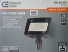 Commercial Electric 2000 Lumens Outdoor Led Flood Light. Fixed Price $59.99.