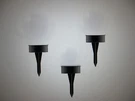 Eglo Black/white Solar Led Weather Resistant Path Light With Shade 3PK. Fixed Price $49.26.
