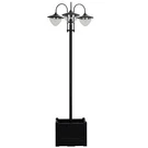 Outsunny 3-HEAD Solar Lamp Post W/ Planter Outdoor Led Garden Street Light Yard. Fixed Price $145.45.