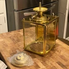 Polished Brass Beveled Glass Light Lantern Exterior Outdoor Patriot Wall New. Fixed Price $30.00.