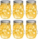 Mlambert Mason Jar Solar Lights -30 Led, 6 Pack Hanging Lanterns Outdoor,. Fixed Price $42.95.