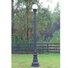 Tall Aluminum Walkway Light Pole With Acorn Shaped Globe Shade 122 Inch. Fixed Price $2894.20.