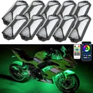 10X Led Rock Rgb Lights Underglow Kit For Kawasaki Ninja 650 300 400 250 ZX-10R. Fixed Price $69.15.