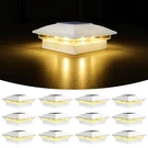 12PACK Solar Post Cap Lights Waterproof Outdoor Deck For 4X4-6X6. Fixed Price $107.99.