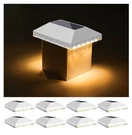 White 4X4 Solar Lights For Fence Posts 8PACK. Easy Installation, 2 Yr Warranty. Fixed Price $34.95.