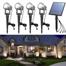 New Best Aponuo Solar Spot Lights Outdoor 4-IN-1 Landscape Lighting Dusk To Dawn. Fixed Price $59.71.